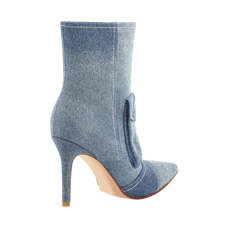 Denim Ankel Boots