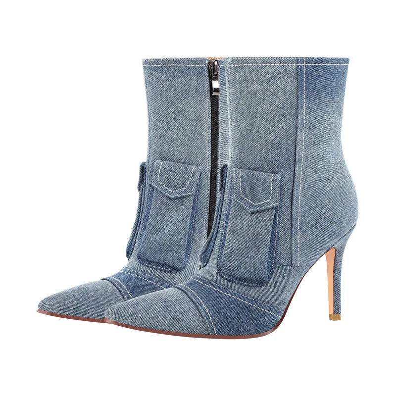 Denim Ankel Boots