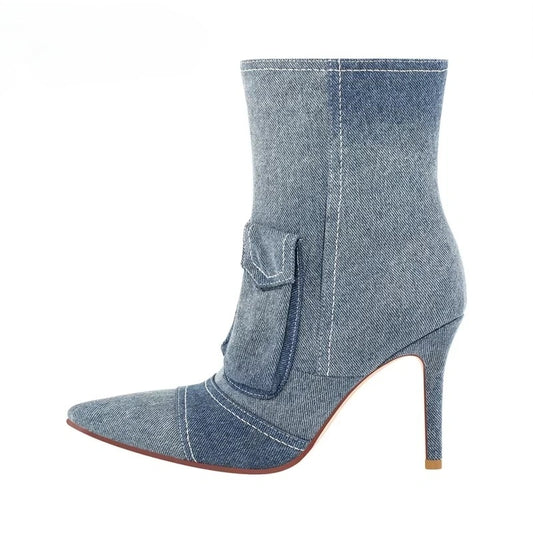 Denim Ankel Boots