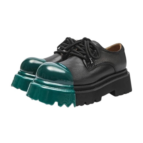 Drip Rubber Leather Shoe