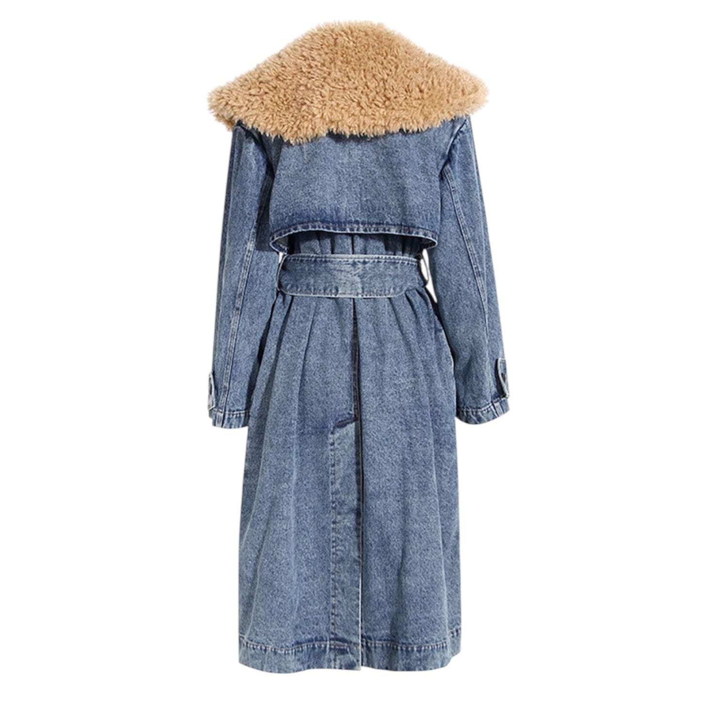 Denim Detachable Fur