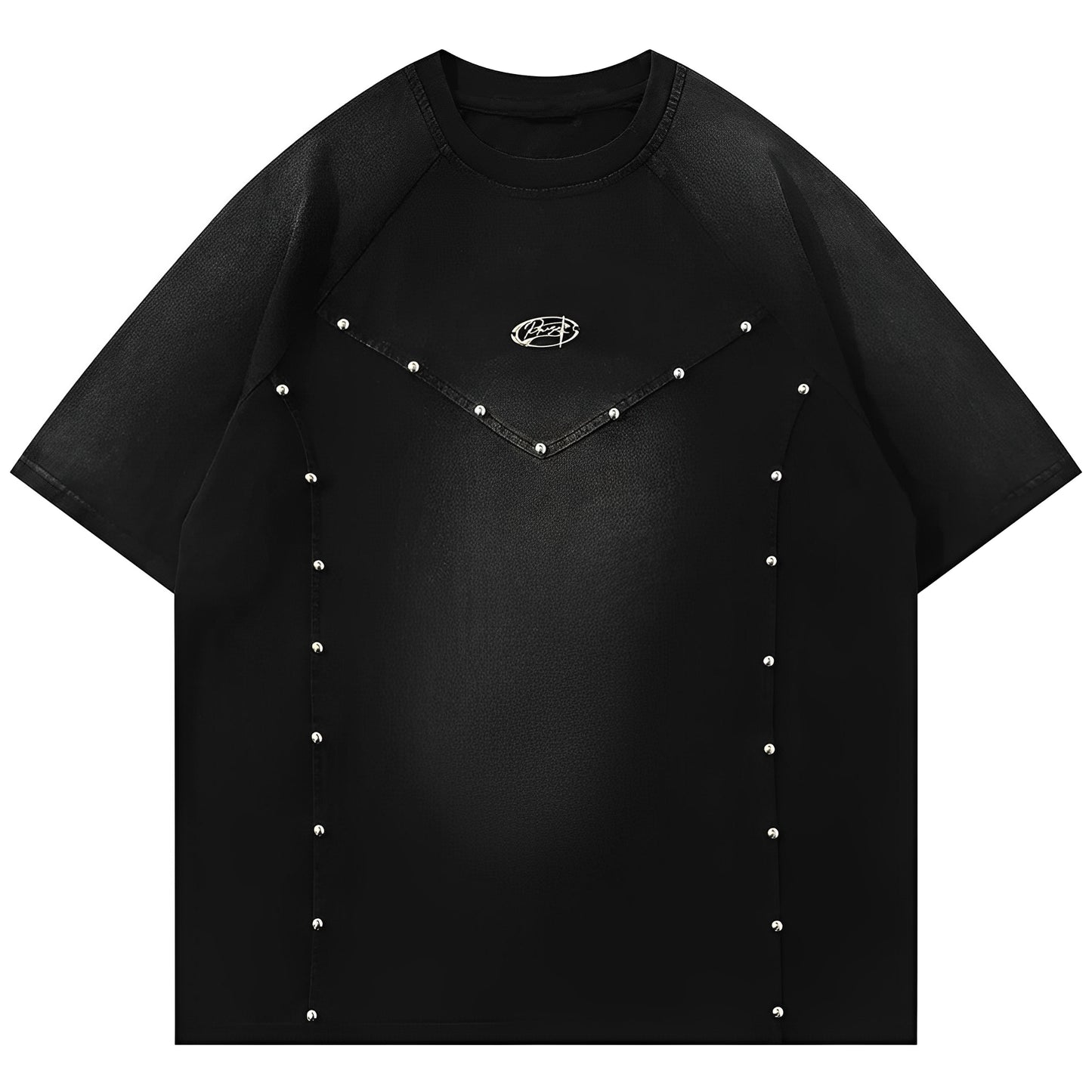 Punk Rivet Patchwork Tee