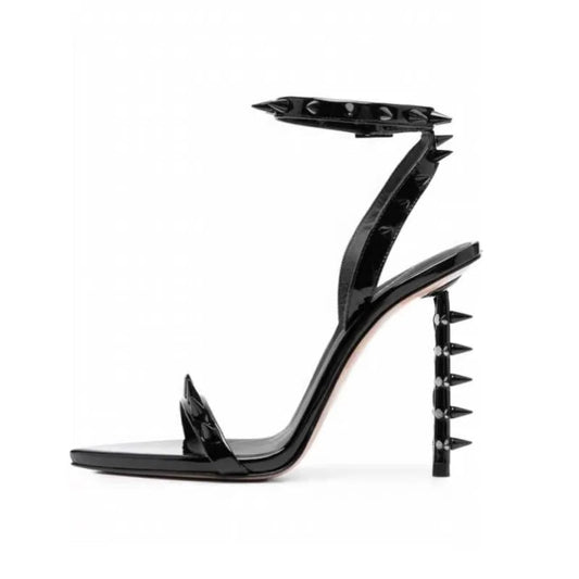 Metal Rivet High Heel