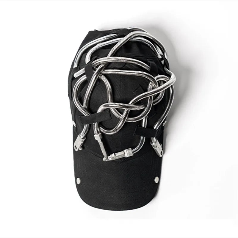 African Metal Snake Chain Cap