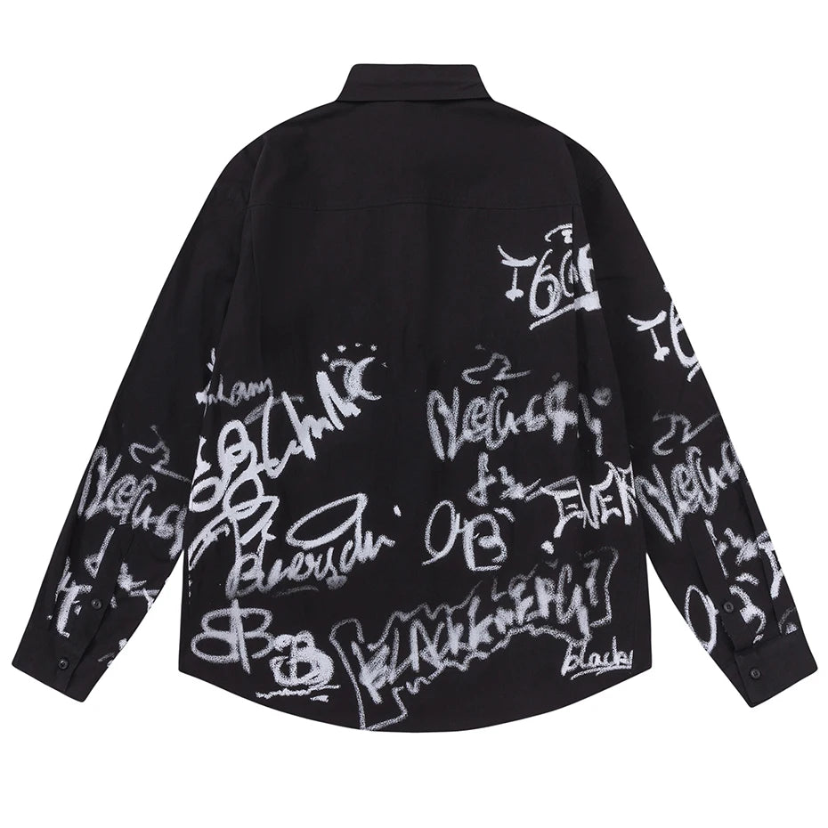 Graffiti Long Sleeve Shirts