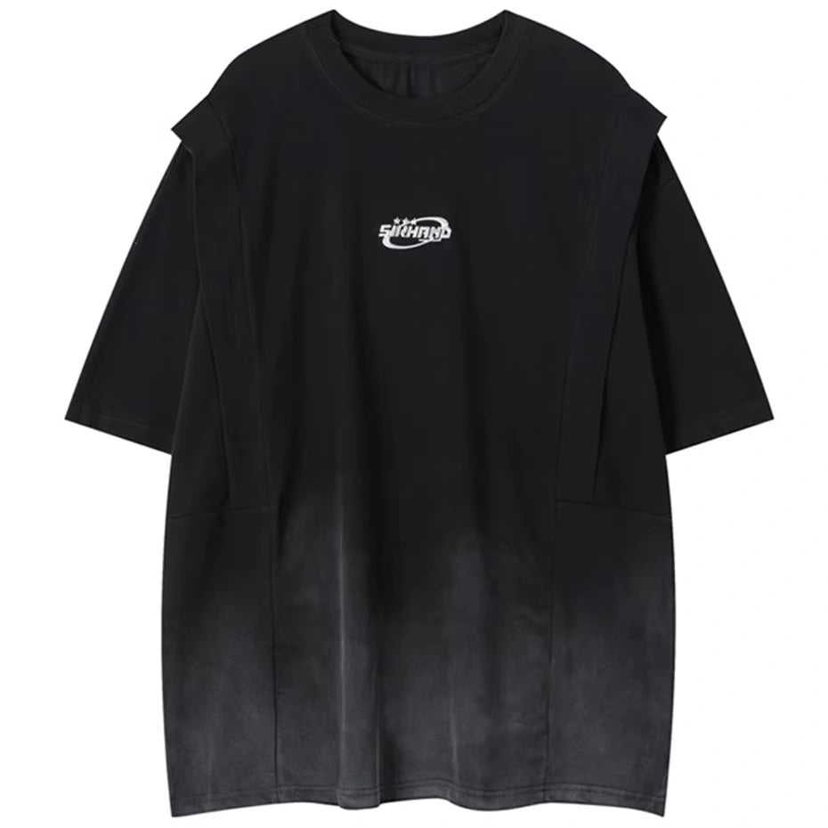 Summer Black Cotton Tee